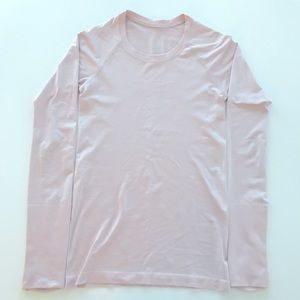 Lululemon Swiftly Tech Long Sleeve Tee Size 4  Misty Pink EUC